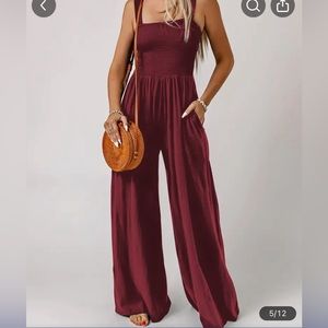 Brand new never worn! Burgundy romper